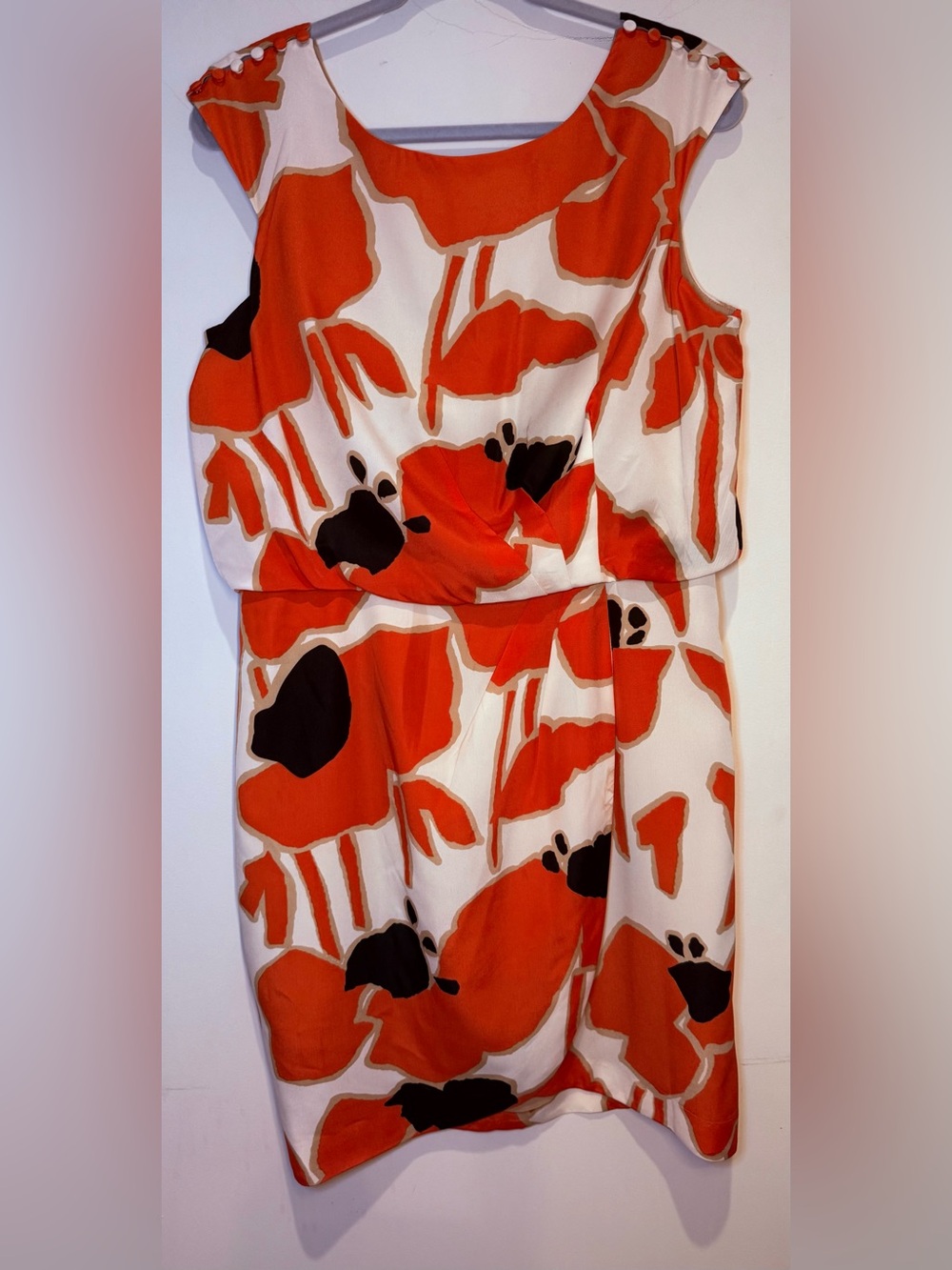 Jessica Simpson orange poppy dress